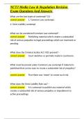 NCTJ Media Law & Regulation Revision Exam Questions And Answers&period;docx