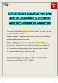 OEFENTOETS SOCIALE HYGIENE ACTUAL 2025&sol;2026 QUESTIONS AND 100&percnt; CORRECT ANSWERS
