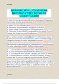 MEDSURG FINAL EXAM STUDY QUESTIONS WITH DETAILED SOLUTIONS 2025