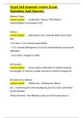 Nypd 2nd trimester review Exam Questions And Answers&period;docx