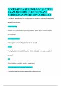 NCCER-OSHA SCAFFOLD SG &lpar;ACTUAL EXAM 2025&sol;2026&rpar; QUESTIONS AND VERIFIED ANSWERS 100&percnt; CORRECT