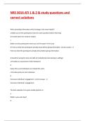 NRS 3016 ATI 1 & 2 & study questions and correct solutions