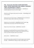 PCA - Nematode 2025 REAL EXAM QUESTIONS &vert;MOST TESTED QUESTIONS AND CORRECT ANSWERS &vert;100&percnt; ACCURATE&vert;GET IT RIGHT&excl;&excl;