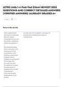 LETRS Units 1-4 Post-Test EXAM NEWEST 2025  QUESTIONS AND CORRECT DETAILED ANSWERS  &lpar;VERIFIED ANSWERS&rpar; &vert;ALREADY GRADED A&plus;