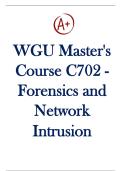 WGU Master's  Course C702 -  Forensics and  Network  Intrusion