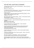 NUR 566 FINAL QUESTIONS & ANSWERS