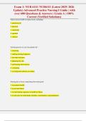 Exam 1&colon; NUR 6111&sol; NUR6111 &lpar;Latest 2025&sol; 2026  Update&rpar; Advanced Practice Nursing I Guide &vert; with  over 600 Questions & Answers &vert; Grade A &vert; 100&percnt;  Correct &lpar;Verified Solutions&rpar;