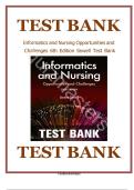 Test Bank for Informatics and Nursing 6th Edition by Jeanne Sewell ISBN&colon; 9781496394064 Chapter 1-25 Complete Guide A&plus;&period;