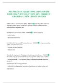 NSG 501 EXAM 3 QUESTIONS AND ANSWERS WITH COMPLETE SOLUTIONS 100&percnt; CORRECT &vert; GRADED A&plus; &vert; NEW UPDATE 2025-2026