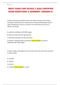 WEST COAST EMT BLOCK 3 2025&semi; CERTIFIED EXAM QUESTIONS & ANSWERS &vert; GRADED A&plus;