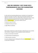 HESI RN VERSION-1 EXIT EXAM 2022 &vert; COMPREHENSIVE Q&A FOR GUARANTEED SUCCESS