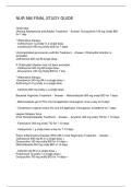 NUR 566 FINAL STUDY GUIDE