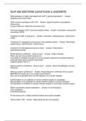 NUR 566 MIDTERM QUESTIONS & ANSWERS