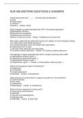 NUR 566 MIDTERM QUESTIONS & ANSWERS