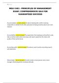 WGU C483 - PRINCIPLES OF MANAGEMENT EXAM &vert; COMPREHENSIVE Q&A FOR GUARANTEED SUCCESS