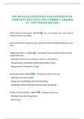 NSG 501 EXAM 4 QUESTIONS AND ANSWERS WITH COMPLETE SOLUTIONS 100&percnt; CORRECT &vert; GRADED A&plus; &vert; NEW UPDATE 2025-2026