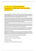 C&lowbar;CPI&lowbar;14 SAP Cloud Platform Integration Certification Exam Questions and Answers&period;&period;