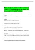 InsuranceSuite Developer Fundamentals Test 2025 &lpar;Questions With 100- Correct Answers&rpar; A&plus; Graded Verified&period;