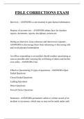 FDLE CORRECTIONS EXAM QUESTIONS AND ANSWERS 2025