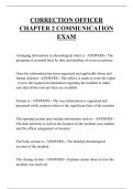 CORRECTION OFFICER CHAPTER 2 COMMUNICATION EXAM QUESTIONS AND ANSWERS 2025