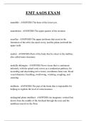 EMT AAOS EXAM QUESTIONS AND ANSWERS 2025