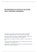 NCCER - OSHA Scaffold SG exam with verified answers