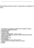 NCCER - OSHA Scaffold part 2 exam with all needed to pass
