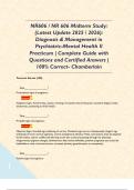 NR606 &sol; NR 606 Midterm Study&colon; &lpar;Latest Update 2025 &sol; 2026&rpar;&colon; Diagnosis & Management in Psychiatric-Mental Health II Practicum &vert; Complete Guide with Questions and Certified Answers &vert; 100&percnt; Correct- Chamberlain 