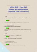 NR 360 QUIZ 1 &vert; Study Guide Questions with Definitive Solutions &lpar;Verified with 100&percnt; Correct Answers&rpar;       