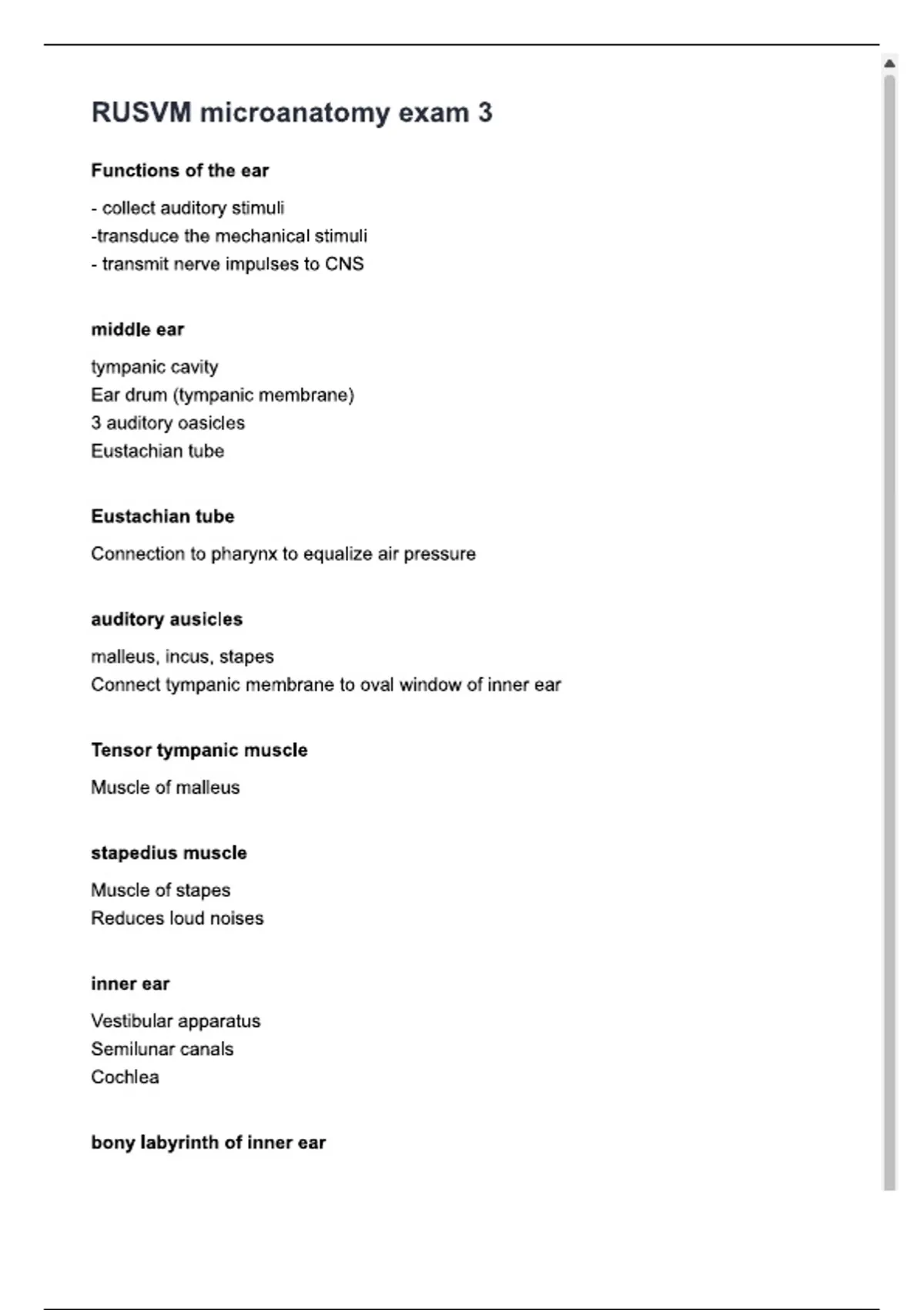 Lab Services Rusvm RUSVM microanatomy exam 3Exams Newest 2025/2026 Complete Questions And ...