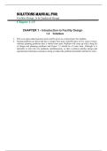Solution Manual for Facilities Design 5th Edition&comma; by Sunderesh S&period; Heragu&comma; Chapter 1-15 &vert;All Chapters