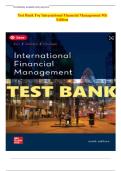 Test Bank for International Financial Management 9th Edition By Cheol Eun, Bruce Resnick All Chapters fully covered and updated