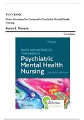 Test Bank For Davis Advantage for Townsend's Essentials of Psychiatric Mental Health Nursing 11th Edition Karyn Morgan Chapters 1-32 &vert; Complete Guide Newest