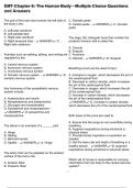EMT Chapter 6&colon; The Human Body - Multiple Choice Questions and Answers