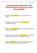 StraighterLine Chemistry Full Course Package &vert; Final Exam &plus; Practice Tests with Complete Verified Solutions