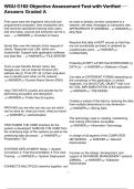 WGU C182 Objective Assessment Test with Verified Answers Graded A