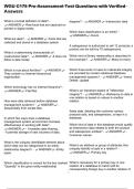WGU C175 Pre-Assessment Test Questions with Verified Answers
