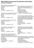 WGU-C838-Pre-Assessment Test Questions with Verified Answers Graded A&plus;