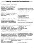 Red Flag - case scenarios with Answers