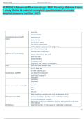 NURS 501 Advanced Pharmacology &ndash;MSN Nursing Midterm Exam  2 study Guide & material complete questions and accurate  detailed answers verified 100&percnt;