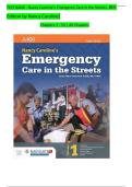 TEST BANK - Nancy Caroline&rsquo;s Emergency Care in the Streets&comma; 8th  Edition by Nancy Caroline&rsqb; Chapters 1 - 53 &vert; All Chapters