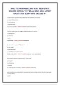 NAIL TECHNICIAN EXAM&sol; NAIL TECH STATE BOARDS ACTUAL TEST EXAM 2025-2026 LATEST UPDATE 150 SOLUTIONS GRADED A&plus;