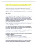 Quality and Performance Excellence&vert; Verified Answers 100&percnt;