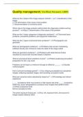 Quality management&vert; Verified Answers 100&percnt;