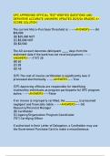 GPC APPROVING OFFICIAL TEST VERIFIED QUESTIONS AND  DEFINITIVE ACCURATE ANSWERS UPDATED 2025&sol;26 GRADED A&plus;  SCORE SOLUTION