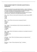 BONE DENSITOMETRY REVIEW QUESTIONS & ANSWERS