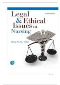 TEST BANK FOR Legal & Ethical Issues in Nursing 7th Edition, Kindle Edition by Ginny Guido ISBN:978-0134714974 COMPLETE GUIDE ALL CHAPTERS COVERED 100% VERIFIED A+ GRADE ASSURED!!!!!NEW LATEST UPDATE!!!!!