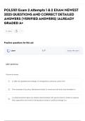 POLS101 Exam 2 Attempts 1 & 2 EXAM NEWEST  2025 QUESTIONS AND CORRECT DETAILED  ANSWERS &lpar;VERIFIED ANSWERS&rpar; &vert;ALREADY  GRADED A&plus;