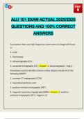 ALU 101 EXAM ACTUAL 2025&sol;2026 QUESTIONS AND 100&percnt; CORRECT ANSWERS