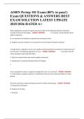 AORN Periop 101 Exam &lpar;80&percnt; to pass&excl;&rpar; Exam QUESTIONS & ANSWERS BEST EXAM SOLUTION LATEST UPDATE 2025&sol;2026 RATED A&plus;